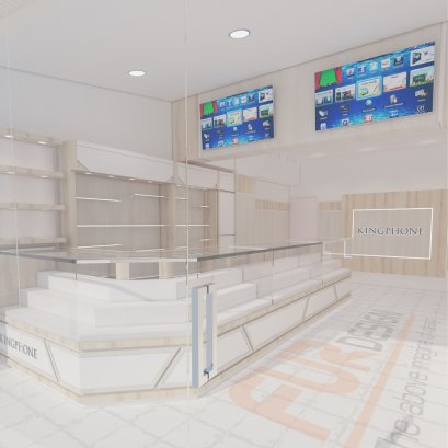 ออกแบบร้านมือถือ KingPhone ม.หอการค้า กทม.